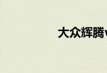 大众辉腾v8多少钱一辆