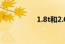 1.8t和2.0t有什么区别