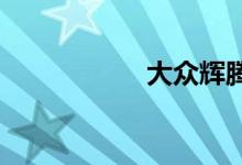 大众辉腾二手车价格