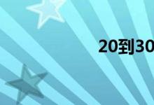 20到30万的越野车