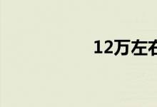 12万左右的车排行榜
