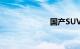 国产SUV新车型