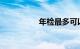 年检最多可以逾期几天