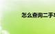 怎么查询二手车的出险记录