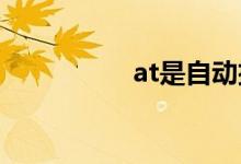 at是自动挡还是手动挡
