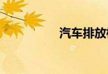 汽车排放标准字母代号