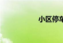 小区停车收费合法吗