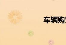 车辆购置税法征求