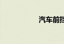 汽车前挡风玻璃修复