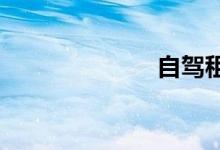自驾租车报价表
