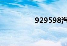 929598汽油有什么区别