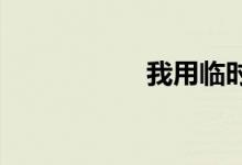 我用临时牌照被拍了