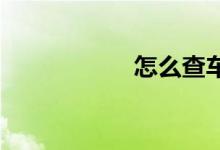 怎么查车辆违章查询
