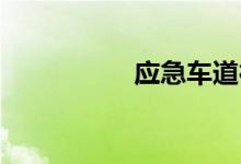 应急车道行驶怎么处罚