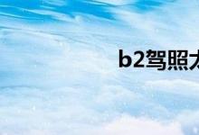 b2驾照太难找工作了