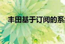 丰田基于订阅的系统会像宝马一样糟糕吗