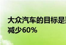 大众汽车的目标是到2030年将其内燃机阵容减少60%
