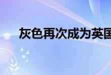 灰色再次成为英国最受欢迎的新车颜色