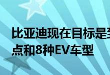 比亚迪现在目标是到2024年拥有20个零售站点和8种EV车型