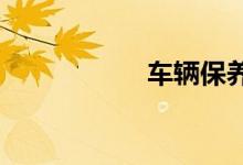 车辆保养一次多少钱