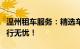 温州租车服务：精选车辆，专业租赁，让您出行无忧！
